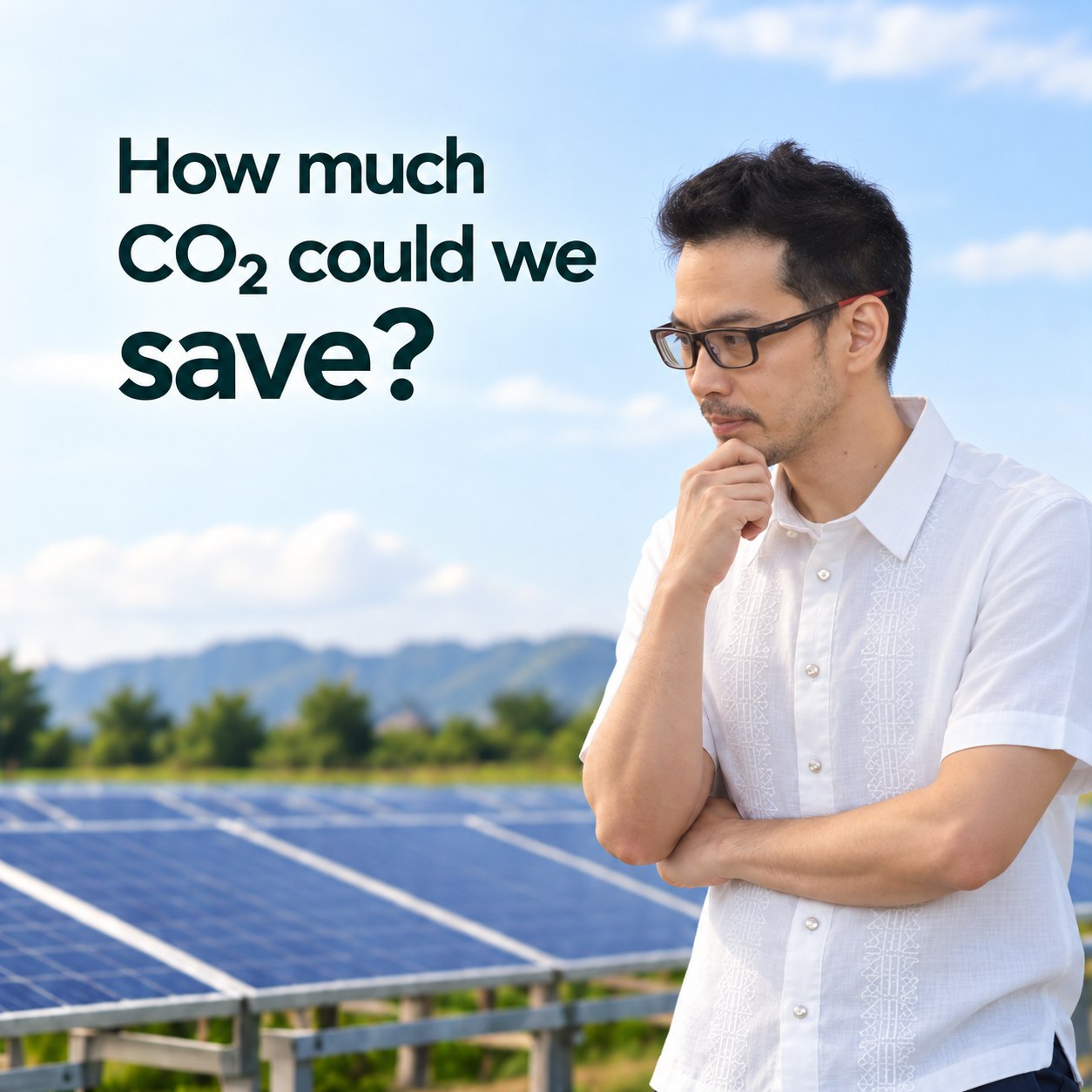 CQE visual: considering how much CO2 can be saved using solar energy